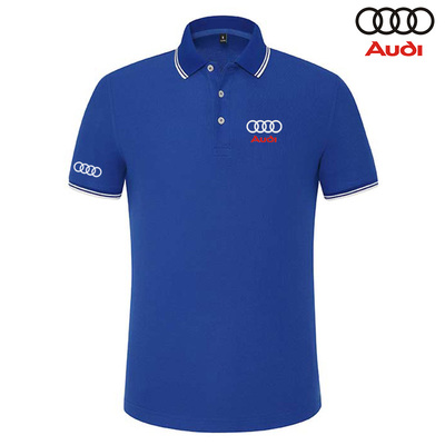 2022 Polo Audi été Manches Courtes Homme Respirant Col Contrasté